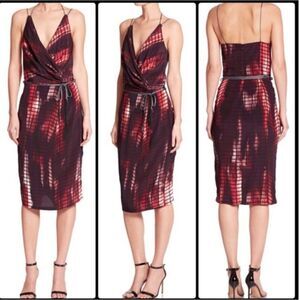 KEMPNER Olivia‎ Tassel Tie Silk Dress - Size 4